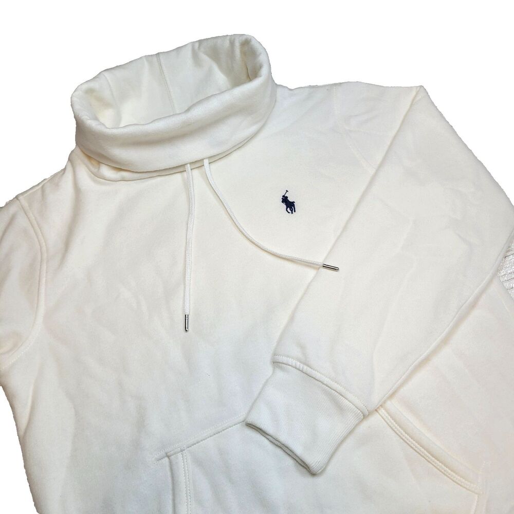 Polo Ralph Lauren Women’s White Turtleneck Cowl Neck Sweatshirt Sz XS/TP - Picture 3 of 13